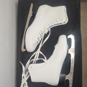 White Ice Skating Boots